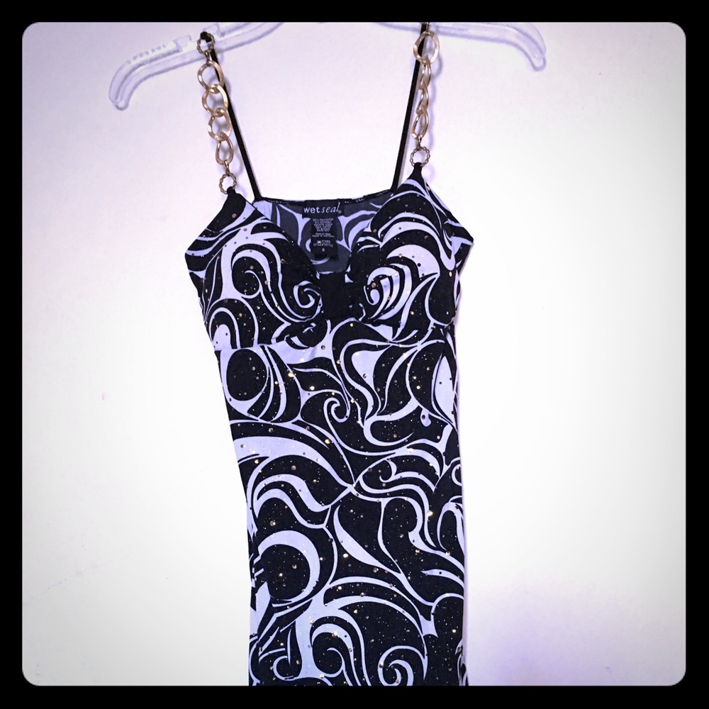 Wet Seal Women’s Night on the Town Party Abstracts Print Embellished Mini Dress